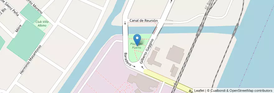 Mapa de ubicacion de Plaza Del Puerto en Argentine, Province De Buenos Aires, Partido De Berisso.
