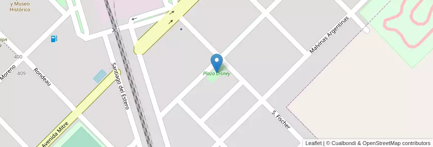 Mapa de ubicacion de Plaza Disney en Argentina, Buenos Aires, Partido De Saavedra, Saavedra.