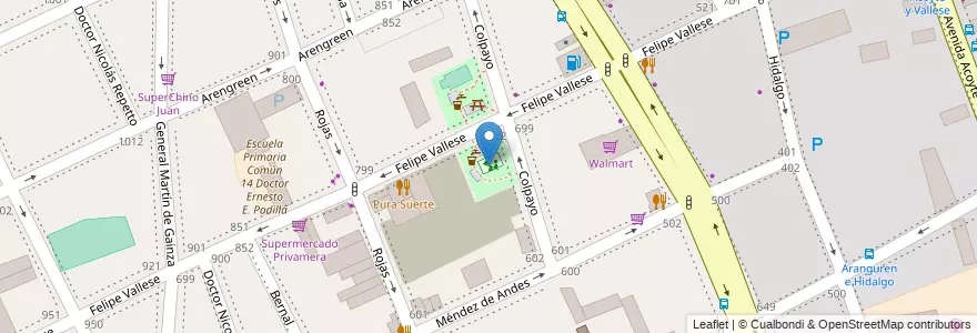 Mapa de ubicacion de Plaza Doctor Amadeo Sabattini, Caballito en Argentinien, Ciudad Autónoma De Buenos Aires, Buenos Aires, Comuna 6.