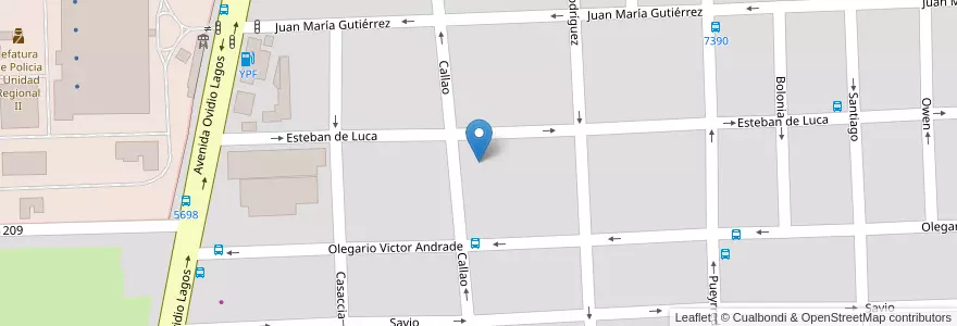 Mapa de ubicacion de Plaza Domingo Matheu en 阿根廷, Santa Fe, Departamento Rosario, Municipio De Rosario, 罗萨里奥.
