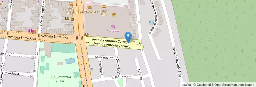Mapa de ubicacion de Plaza Dr. Miguel Ragone en Argentinien, Salta, Capital, Municipio De Salta, Salta.