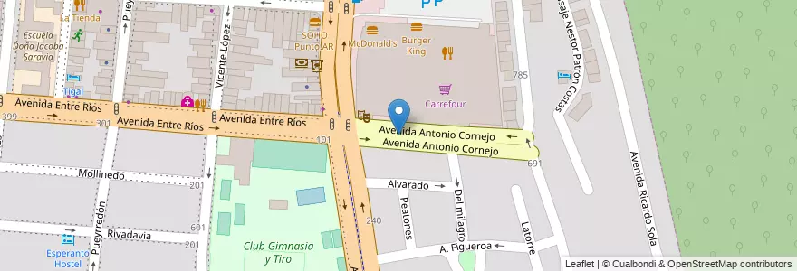 Mapa de ubicacion de Plaza Dr. Miguel Ragone en アルゼンチン, サルタ州, Capital, Municipio De Salta, Salta.