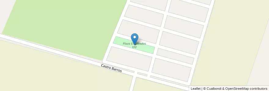 Mapa de ubicacion de Plaza Empleados YPF en 아르헨티나, 칠레, Mendoza, Departamento Luján De Cuyo, Luján De Cuyo, Distrito Mayor Drummond.