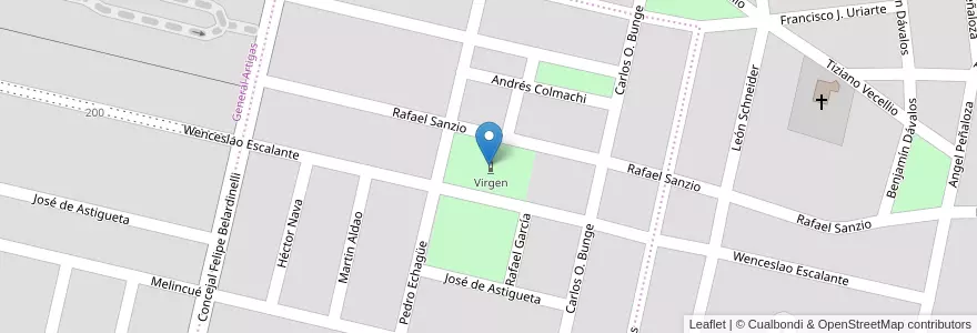 Mapa de ubicacion de Plaza Enrique Sheridam en アルゼンチン, コルドバ州, Departamento Capital, Pedanía Capital, Córdoba, Municipio De Córdoba.