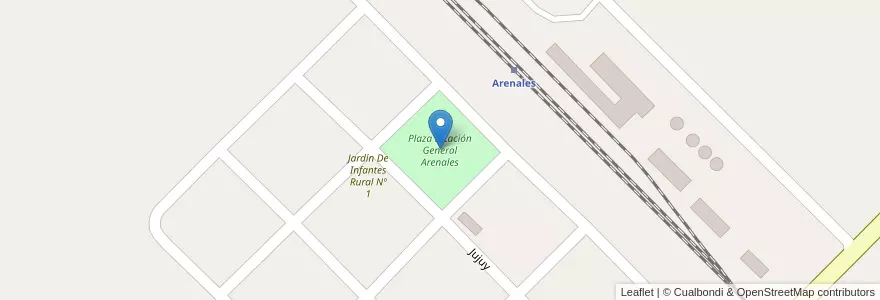 Mapa de ubicacion de Plaza Estación General Arenales en Argentina, Buenos Aires, Partido De General Arenales.
