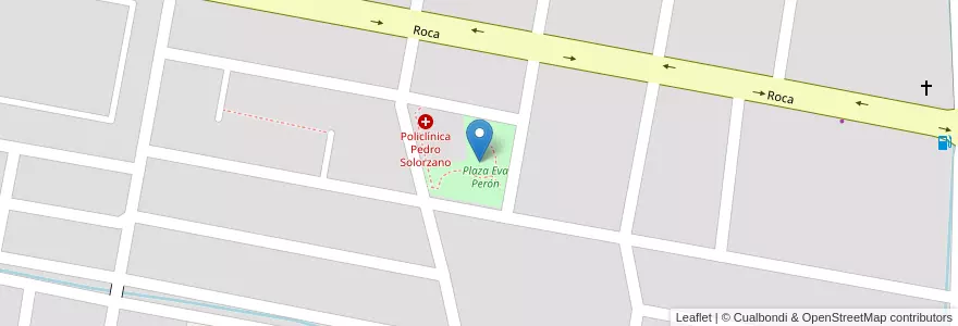 Mapa de ubicacion de Plaza Eva Perón en Argentine, Tucumán, Departamento Tafí Viejo, Tafí Viejo.