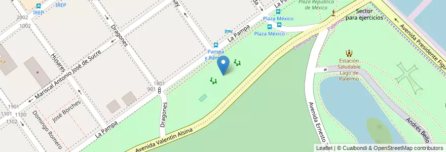 Mapa de ubicacion de Plaza Federación de Rusia, Belgrano en アルゼンチン, Ciudad Autónoma De Buenos Aires, ブエノスアイレス, Comuna 13.