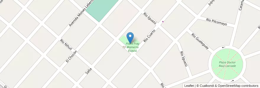 Mapa de ubicacion de Plaza Fray Mamerto Esquiú en Argentinië, Buenos Aires, Partido De San Miguel, Bella Vista.