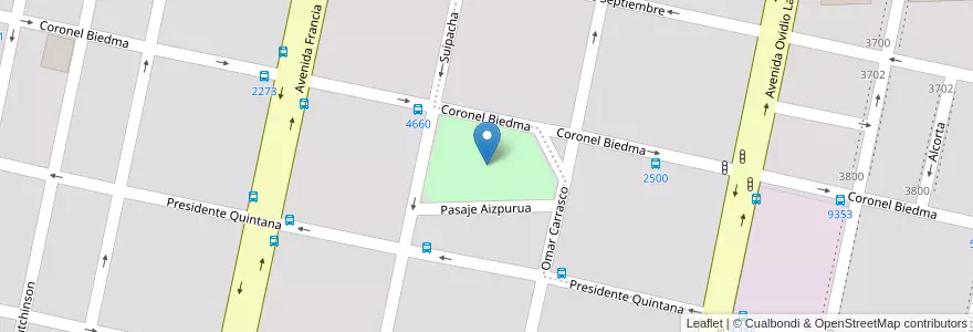 Mapa de ubicacion de Plaza Galicia en アルゼンチン, サンタフェ州, Departamento Rosario, Municipio De Rosario, ロサリオ.
