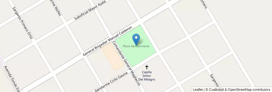 Mapa de ubicacion de Plaza Gendarmería en Argentina, Buenos Aires, Partido De Almirante Brown, Ministro Rivadavia.