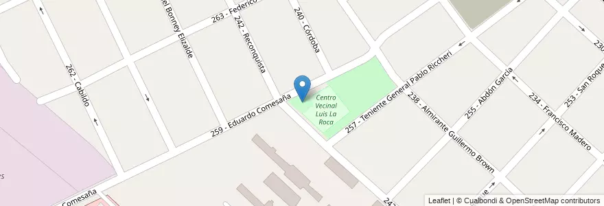 Mapa de ubicacion de Plaza General Arenales en Arjantin, Buenos Aires, Partido De Tres De Febrero, Ciudadela.