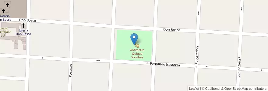 Mapa de ubicacion de Plaza General Paz en الأرجنتين, Corrientes, Departamento Curuzú Cuatiá, Municipio De Curuzú Cuatiá.