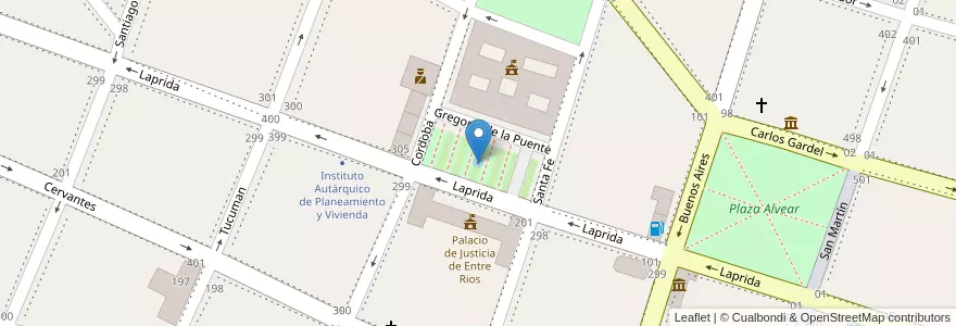 Mapa de ubicacion de Plaza Gobernador Mansilla en 阿根廷, 恩特雷里奥斯省, Departamento Paraná, Distrito Sauce, Paraná, Paraná.