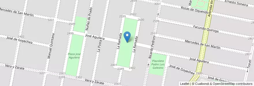 Mapa de ubicacion de Plaza Henoch Aguiar en Аргентина, Кордова, Departamento Capital, Pedanía Capital, Córdoba, Municipio De Córdoba.