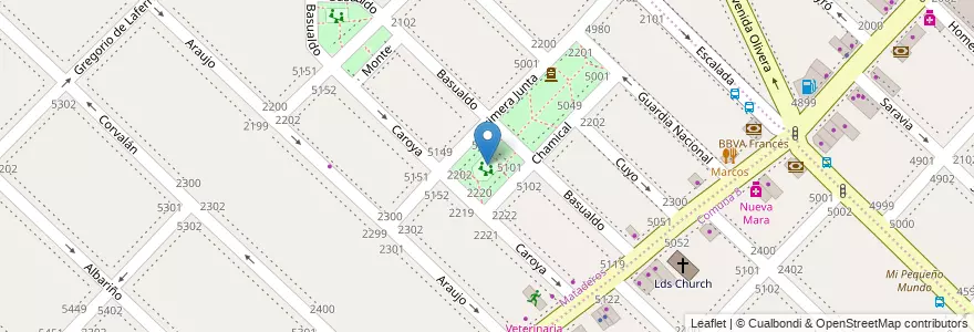 Mapa de ubicacion de Plaza Henry Dunant, Mataderos en 阿根廷, Ciudad Autónoma De Buenos Aires, Comuna 9, 布宜诺斯艾利斯.