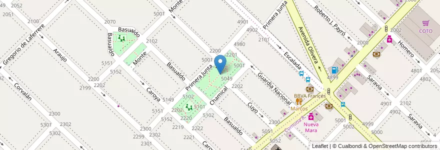 Mapa de ubicacion de Plaza Henry Dunant, Mataderos en Аргентина, Буэнос-Айрес, Comuna 9, Буэнос-Айрес.