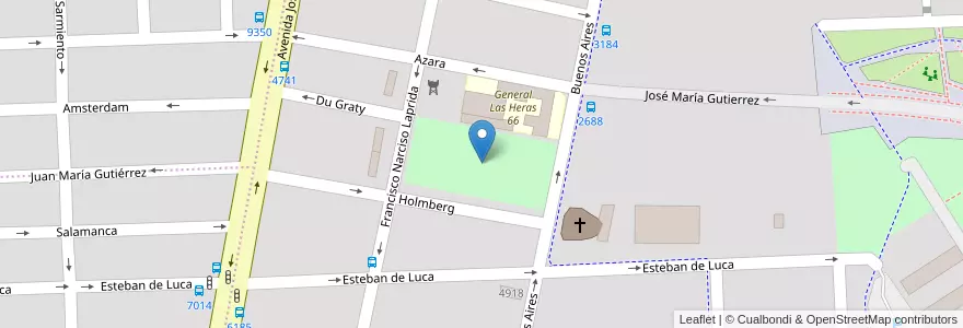 Mapa de ubicacion de Plaza Hernández en الأرجنتين, سانتا في, Departamento Rosario, Municipio De Rosario, روساريو.