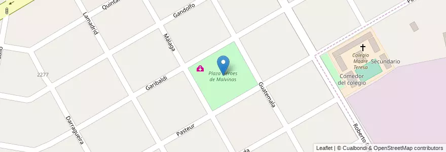 Mapa de ubicacion de Plaza Héroes de Malvinas en Argentine, Province De Buenos Aires, Partido De San Fernando, Victoria.