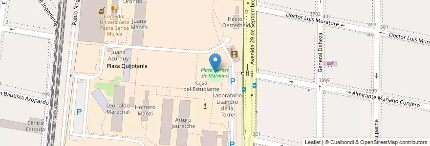 Mapa de ubicacion de Plaza Héroes de Malvinas en Argentina, Buenos Aires, Partido De Lanús, Remedios De Escalada.