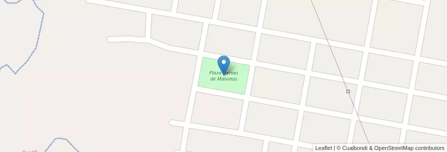 Mapa de ubicacion de Plaza Heroes de Malvinas en Argentina, Entre Ríos, Departamento Paraná, Distrito Sauce, San Benito.