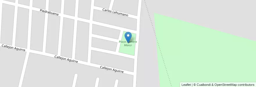 Mapa de ubicacion de Plaza Homero Manzi en 아르헨티나, Santa Fe, Departamento La Capital, Santa Fe Capital, Santa Fe.