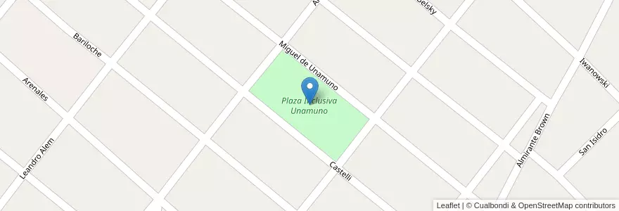 Mapa de ubicacion de Plaza Inclusiva Unamuno en آرژانتین, استان بوئنوس آیرس, Partido De Merlo, Parque San Martín.