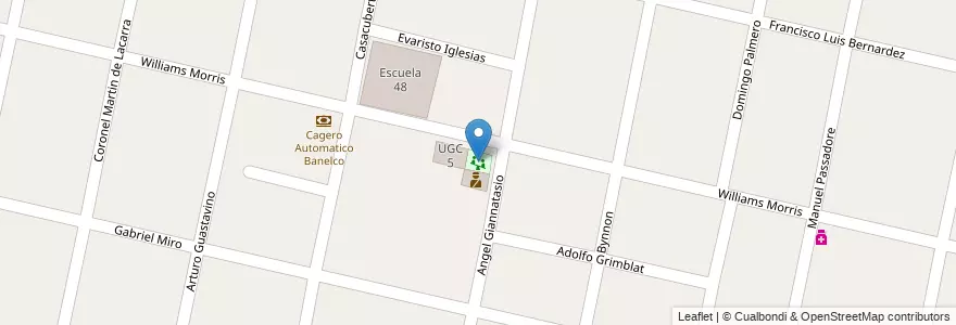 Mapa de ubicacion de Plaza Infantil en Argentine, Province De Buenos Aires, Partido De Morón, Castelar.