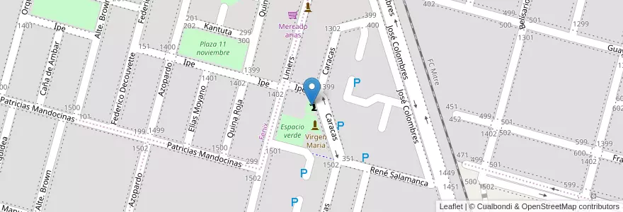 Mapa de ubicacion de Plaza IPV en Аргентина, Кордова, Departamento Río Cuarto, Pedanía Río Cuarto, Municipio De Río Cuarto, Río Cuarto.