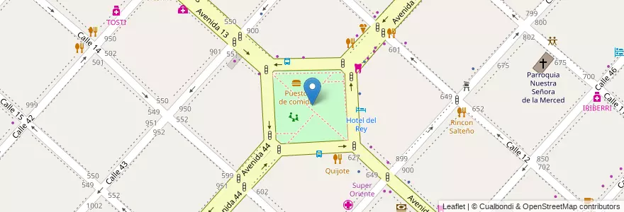 Mapa de ubicacion de Plaza Juan José Paso, Casco Urbano en Arjantin, Buenos Aires, Partido De La Plata, La Plata.