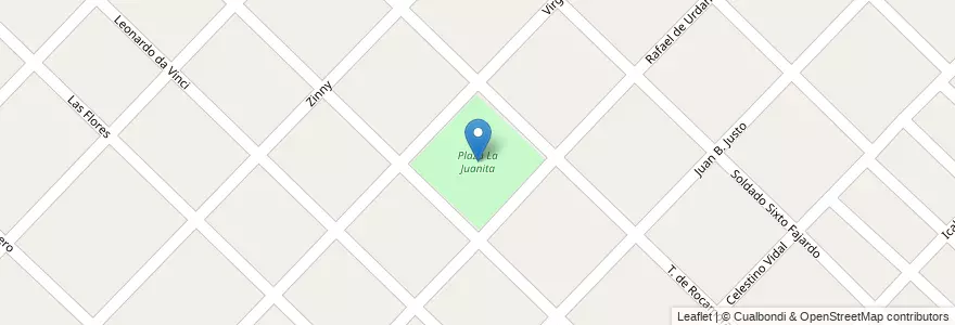 Mapa de ubicacion de Plaza La Juanita en Argentina, Provincia Di Buenos Aires, Partido De La Matanza, Gregorio De Laferrere.