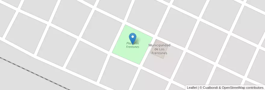 Mapa de ubicacion de Plaza Los Frentones en Arjantin, Chaco, Almirante Brown, Los Frentones, Los Frentones.
