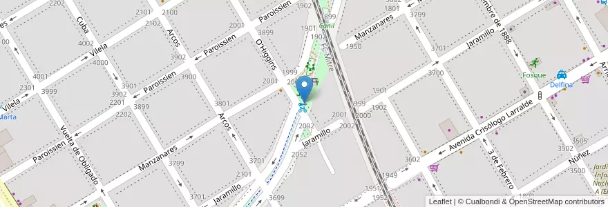 Mapa de ubicacion de Plaza Lucio Demare en Argentine, Ciudad Autónoma De Buenos Aires, Buenos Aires, Comuna 13.