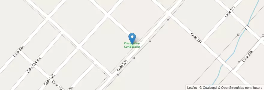 Mapa de ubicacion de Plaza María Elena Walsh, Melchor Romero en Argentina, Provincia Di Buenos Aires, Partido De La Plata, Melchor Romero.