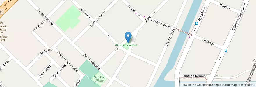 Mapa de ubicacion de Plaza Masantonio en Argentina, Provincia Di Buenos Aires, Partido De Berisso.