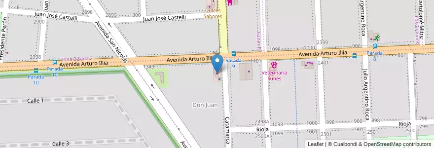 Mapa de ubicacion de Plaza Mayor en Argentina, Santa Fe, Departamento Rosario, Municipio De Funes, Funes.