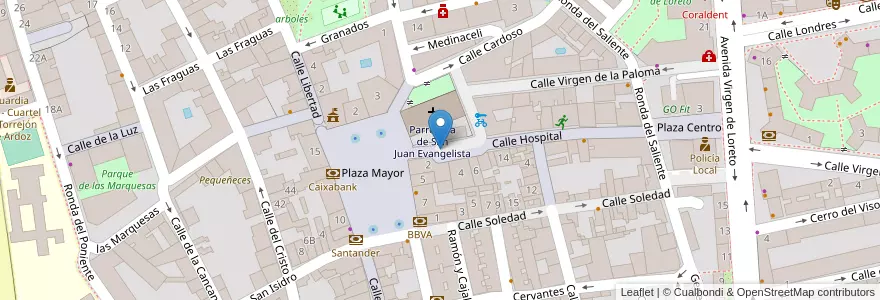 Mapa de ubicacion de Plaza Mayor en スペイン, マドリード州, Comunidad De Madrid, Área Metropolitana De Madrid Y Corredor Del Henares, Torrejón De Ardoz.