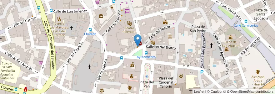 Mapa de ubicacion de Plaza Mayor en إسبانيا, قشتالة-لا مانتشا, طليطلة, Talavera, Talavera De La Reina.