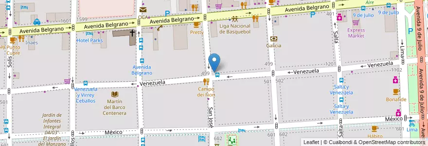 Mapa de ubicacion de Plaza Mayor, Montserrat en Argentinië, Ciudad Autónoma De Buenos Aires, Comuna 1, Buenos Aires.