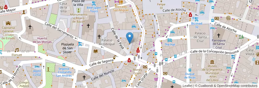 Mapa de ubicacion de Plaza Menor en スペイン, マドリード州, Comunidad De Madrid, Área Metropolitana De Madrid Y Corredor Del Henares, Madrid.