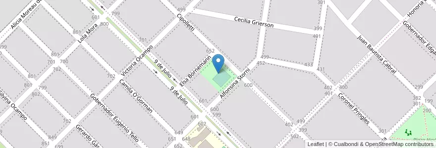 Mapa de ubicacion de Plaza Mercedes Jara en 아르헨티나, 리오네그로주, Departamento Adolfo Alsina, Viedma, Viedma.