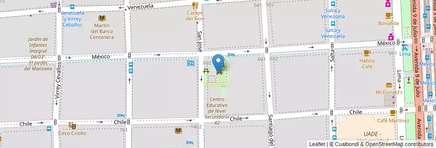 Mapa de ubicacion de Plaza Monserrat, Montserrat en 아르헨티나, Ciudad Autónoma De Buenos Aires, Comuna 1, 부에노스아이레스.