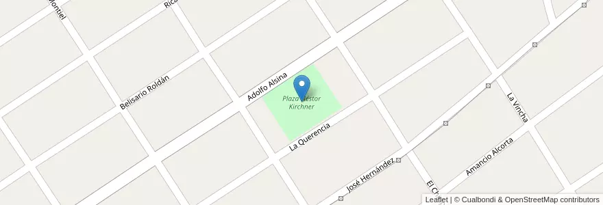 Mapa de ubicacion de Plaza Néstor Kirchner en Argentinië, Buenos Aires, Partido De Almirante Brown, Burzaco.