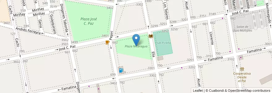 Mapa de ubicacion de Plaza Nicaragua, Parque Patricios en 阿根廷, Ciudad Autónoma De Buenos Aires, Comuna 4, 布宜诺斯艾利斯.