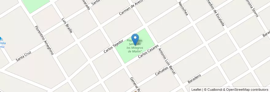 Mapa de ubicacion de Plaza "Ntro. Señor de los Milagros de Mailin" en Argentinië, Buenos Aires, Partido De Florencio Varela, Florencio Varela.