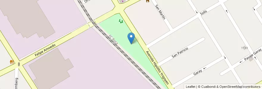 Mapa de ubicacion de Plaza Onda Verde en Аргентина, Буэнос-Айрес, Partido De Quilmes, Quilmes.