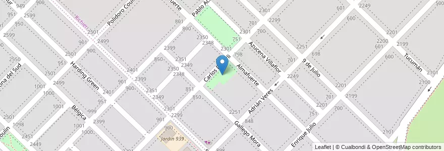 Mapa de ubicacion de Plaza Oscar Smith en Arjantin, Buenos Aires, Partido De Bahía Blanca, Bahía Blanca.