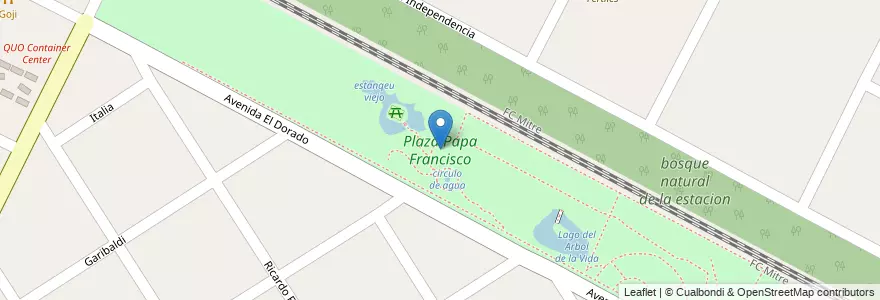 Mapa de ubicacion de Plaza Papa Francisco en Argentine, Province De Buenos Aires, Partido De Escobar, Ingeniero Maschwitz.