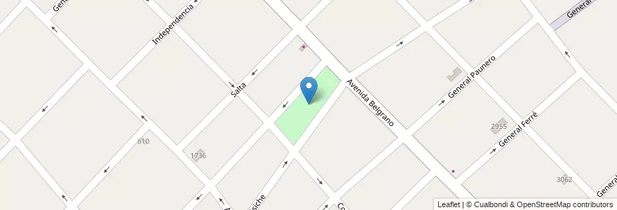 Mapa de ubicacion de Plaza Pascual Romano en アルゼンチン, ブエノスアイレス州, Partido De Avellaneda, Sarandí.