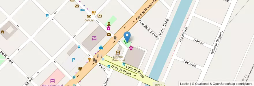 Mapa de ubicacion de Plaza Peombara en Arjantin, Buenos Aires, Partido De Berisso.