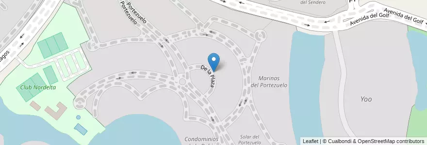 Mapa de ubicacion de Plaza Portezuelo en Arjantin, Buenos Aires, Partido De Tigre, Nordelta.
